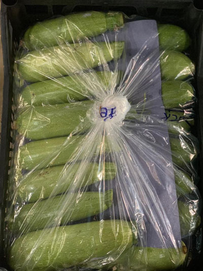 Courgettes Fresh Product Packaging